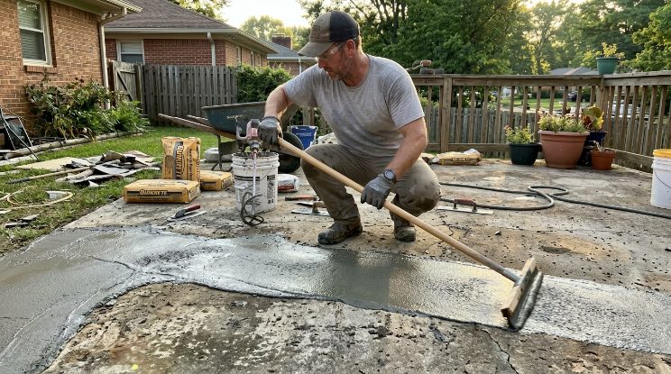 Concrete Patio Repair project detail — Cary, NC